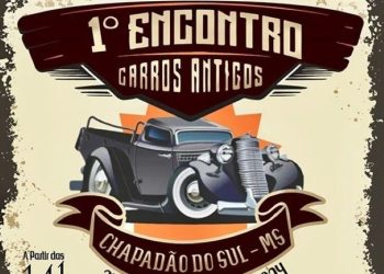 1º Encontro de Carros Antigos de Chapadão do Sul acontece com programação musical e ações beneficentes