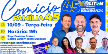 Alcinópolis recebe comício da chapa de Weliton Guimarães e Waldemar Pezão no dia 10 de setembro