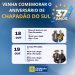 Chapadão do Sul comemora 37 anos com shows e sorteio de prêmios nos dias 18 e 19 de outubro