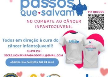Campanha do Lions Clube de Chapadão do Sul arrecada fundos para combate ao câncer infantojuvenil
