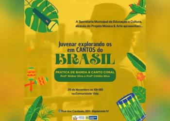 Musical celebra cultura brasileira em Chapadão do Sul nesta quarta-feira