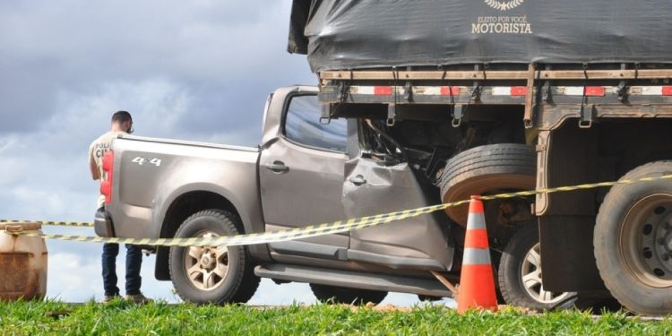 Colisão em trecho com obras na MS-306 deixa motorista morto em Chapadão do Sul