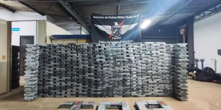 Polícia intercepta carregamento de cocaína avaliado em R$ 41 milhões em Ponta Porã