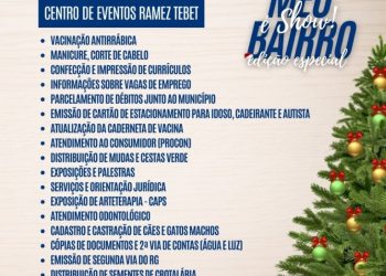 ‘Meu Bairro é Show’ oferece serviços gratuitos e diversão para toda a família em Costa Rica no Natal