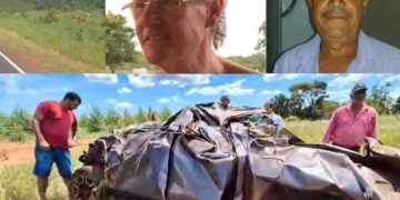 Tragédia na BR-060: dois moradores de Camapuã morrem em capotamento
