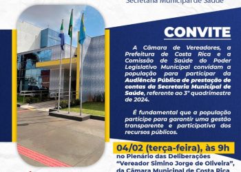 População de Costa Rica é convidada para audiência sobre transparência na saúde