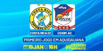 Costa Rica enfrenta Coxim na estreia do Estadual em Aquidauana