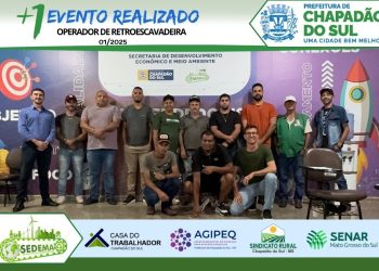 Chapadão do Sul forma novos operadores de retroescavadeira