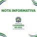 Prefeitura de Chapadão do Sul: Nota informativa sobre a reconstrução da cobertura do CEI Érica Schweter