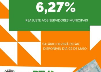 Servidores municipais de Chapadão do Sul receberão reajuste salarial de 6,27% a partir de maio