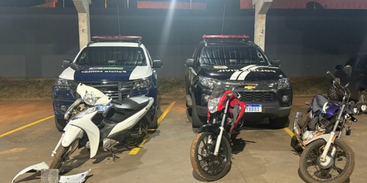 Polícia prende quadrilha de furtadores de motos em Costa Rica durante operação conjunta