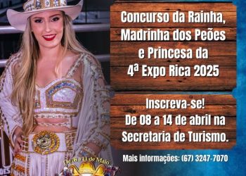 Prefeitura de Costa Rica inicia seleção para Rainha e Princesa da 4ª Expo Rica 2025