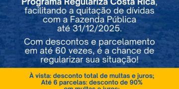 Prefeitura de Costa Rica oferece condições facilitadas para regularização de dívidas municipais