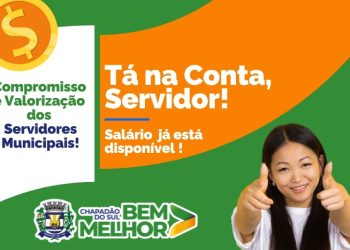 Prefeitura de Chapadão do Sul antecipa salários e corrige erro em reajuste