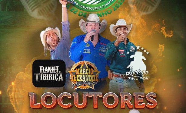 Equipe de locutores e comentarista confirmada para rodeio da Exposul 2025