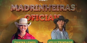 Madrinheiras Thainá Lemes e Kelly Trindade são confirmadas para o rodeio na Exposul 2025