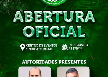 Hoje às 17h acontece a Abertura Oficial da 31ª Exposul com presença do governador do estado