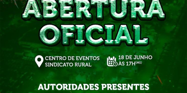Hoje às 17h acontece a Abertura Oficial da 31ª Exposul com presença do governador do estado