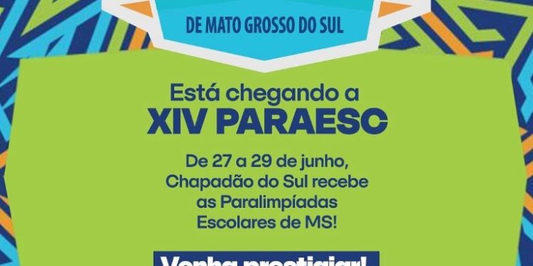 Chapadão do Sul receberá atletas paralímpicos escolares na XIV PARAESC