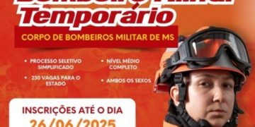 Processo seletivo do Corpo de Bombeiros de MS oferece oportunidades para diversas cidades