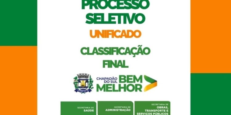 Edital de Processo Seletivo em Chapadão do Sul é homologado e publicado