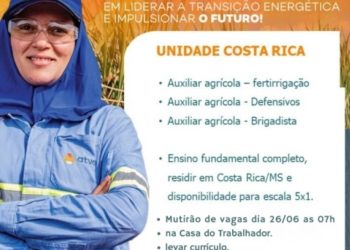 Mutirão de vagas para auxiliares agrícolas movimenta Costa Rica nesta quinta-feira