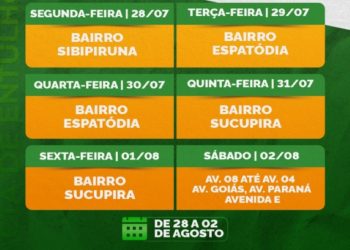 Coleta de entulhos tem cronograma definido para bairros de Chapadão do Sul