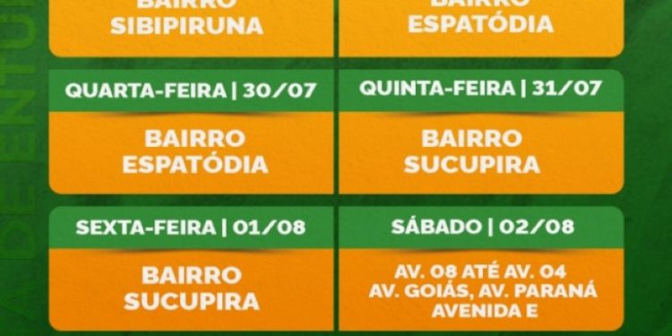 Coleta de entulhos tem cronograma definido para bairros de Chapadão do Sul