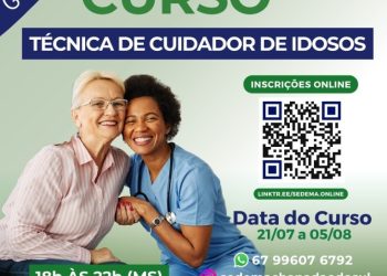 Chapadão do Sul oferece curso gratuito de Cuidador de Idosos em parceria com SENAC