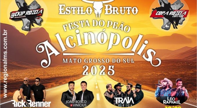 Alcinópolis realiza 23ª Festa do Peão com expectativa de grande público e atrações nacionais