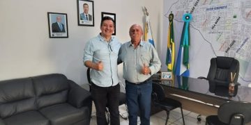Prefeito de Figueirão recebe visita do novo gerente do Banco do Brasil