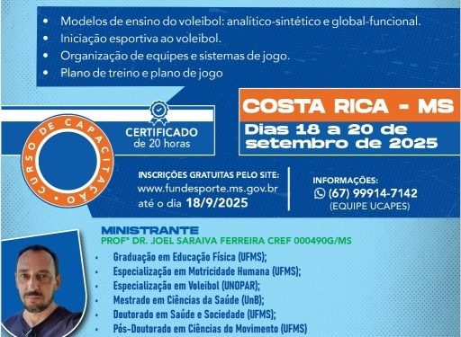 Costa Rica realiza curso de voleibol com foco em formação de equipes de base