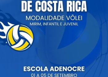 JECR 2025 reúne mais de 500 estudantes em torneio de vôlei em Costa Rica
