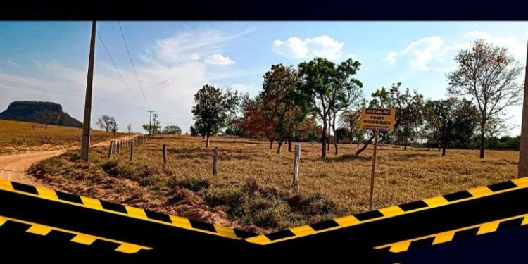 Ponte no assentamento Santa Fé em Alcinópolis é interditada para obras