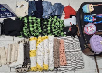 PM recupera objetos furtados de residência e leva suspeito à Polícia Civil em Costa Rica