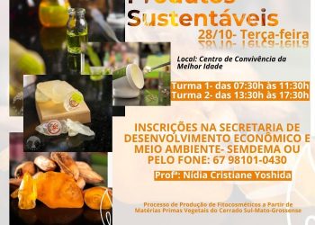 Parceria entre UFMS e Prefeitura leva curso de fitocosmética a Alcinópolis
