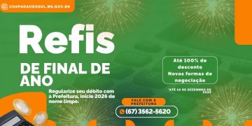 Chapadão do Sul lança programa de renegociação de dívidas com descontos e parcelamento em até 120 vezes