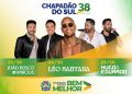 Chapadão do Sul define shows em três dias para celebrar 38 anos de fundação