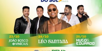 Chapadão do Sul define shows em três dias para celebrar 38 anos de fundação