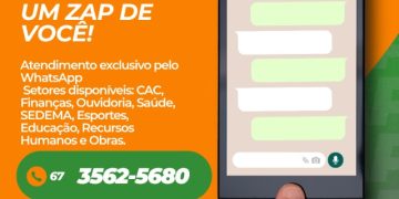 Chapadão do Sul lança “Prefeitura Zap” para facilitar acesso a serviços públicos
