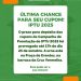 Prefeitura de Chapadão do Sul estende prazo para depósito de cupons da premiação do IPTU 2025