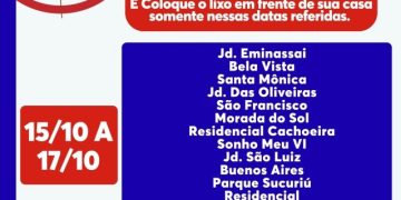 Ação em Costa Rica intensifica visitas domiciliares e recolhe inservíveis até quinta-feira
