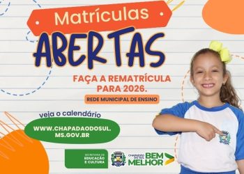 Rede municipal de Chapadão do Sul altera organização da educação infantil e fundamental para 2026