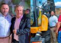 Alcinópolis amplia frota com retroescavadeira entregue durante evento estadual