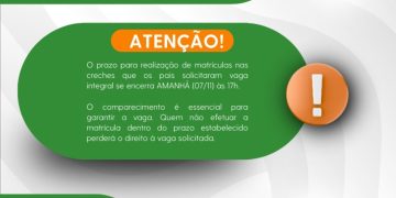 Chapadão do Sul encerra inscrições para vagas integrais na educação infantil nesta semana
