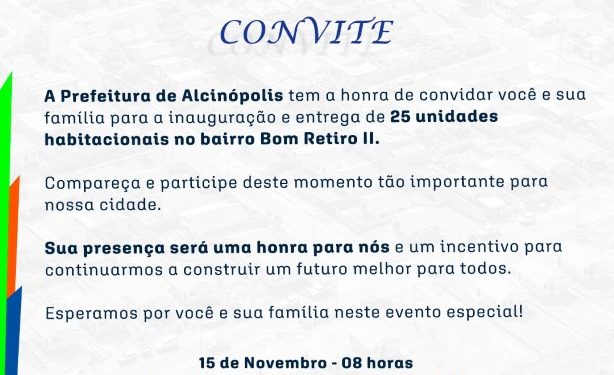 Entrega de 25 unidades habitacionais marca nova etapa da política de moradia em Alcinópolis