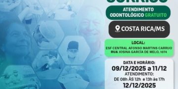 Município de Costa Rica leva atendimento médico e odontológico às comunidades rurais