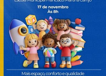 Escola Francisco Martins Carrijo ganha novo bloco com quatro salas em Costa Rica