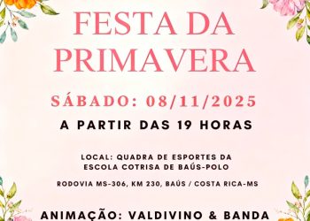 Comunidade de Costa Rica participa da 8ª Festa da Primavera da Escola Cotrisa de Baús