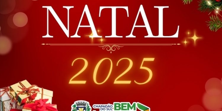 Decoração natalina começa a ser instalada em pontos públicos de Chapadão do Sul